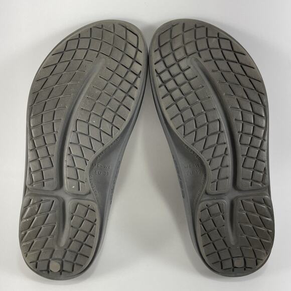 Oofos Ooahh Slide Sandals Womens Size 8 Gray Comfort Recovery Mens 6 Grey - Picture 8 of 9